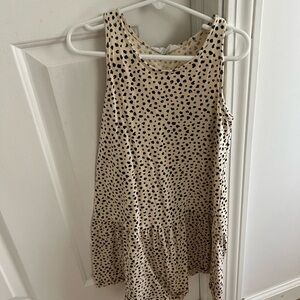 Girls HM size 6x/7 cotton cheetah dress